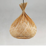 Suspension Bambou Fiole Ficelée Luminaire Chambre