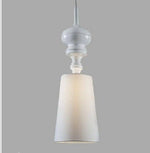 Suspension Chromée Rétro Fashion Blanc - Small Luminaire Doré