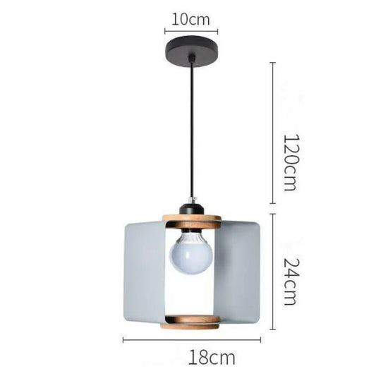 Suspension Cube Ouvert Coloré Hand Luminaire Chambre