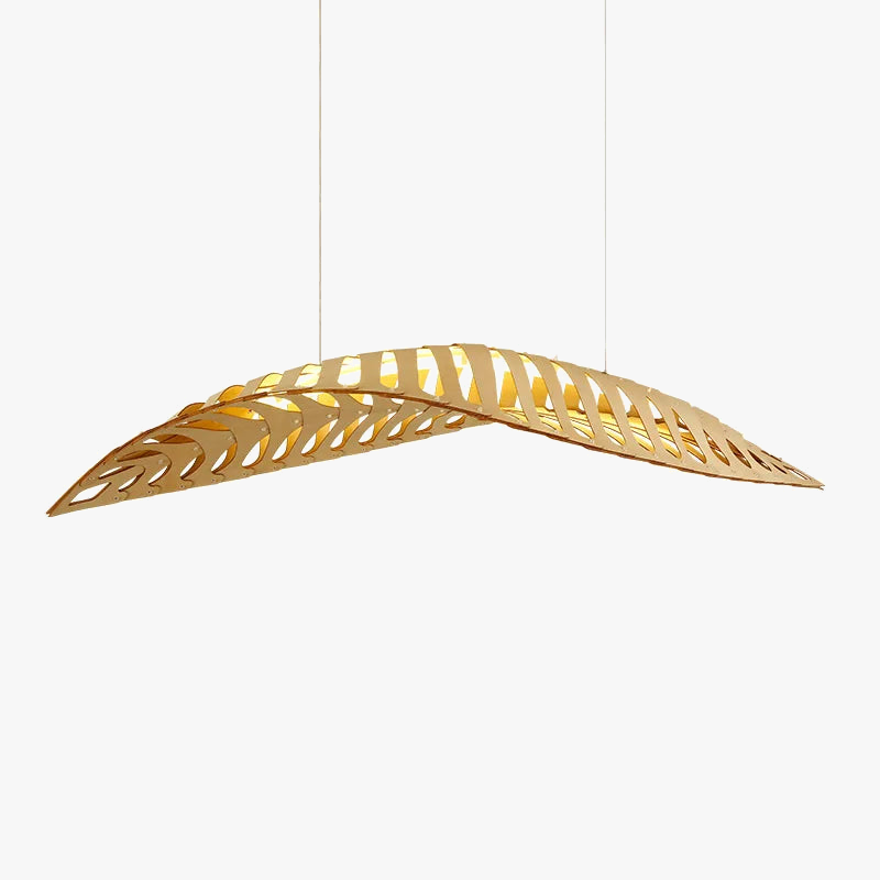 Moderne kunst chevron træ design lysekrone