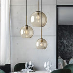 Suspension en verre moderne salle à manger