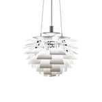 Suspension Florale Colorée Pétales Blanc / 38Cm Luminaire Chambre