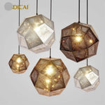Suspension Géométrique Métal Design Luminaire Chambre