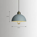 Suspension Industrielle Abat-Jour Lyvia Bleu Clair Luminaire Chambre