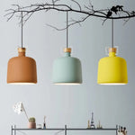 Suspension Industrielle Abner Métal Coloré Luminaire Chambre