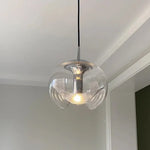 Suspension Janice Verre Original Transparent Luminaire Chambre