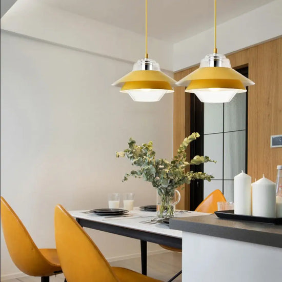 Suspension Led Armel Double Coloré Luminaire Chambre