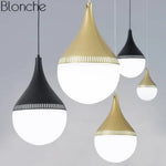 Suspension Led Boules En Verre Pointu Luminaire Chambre