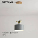 Suspension Led Colorée Avec Oiseau Botimi Luminaire Chambre