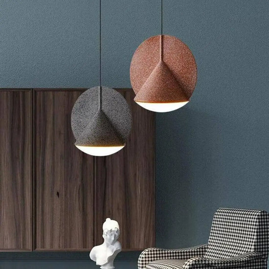 Suspension Led Cône Cercle Coloré Luminaire Chambre