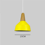 Suspension Led Conique Multiforme Colorée A / Jaune Luminaire Chambre