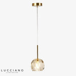 Suspension Led Cristal Ansley Moderne Luminaire Chambre