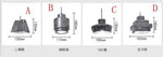 Suspension Led Cuivre Design (Formes Variées) Luminaire Doré