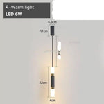 Suspension Led Cylindrique Métal Bar A / Chaude Luminaire Chambre