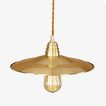 Suspension Led Dorée Avec Abat-Jour Coffee Luminaire Doré