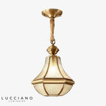 Suspension Led Dorée En Verre Balcony Luminaire Chambre