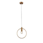 Suspension Led Dorée Ronde Luminaire Chambre