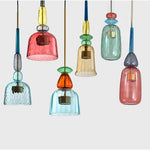 Suspension Led En Verre Illumy Coloré Luminaire Chambre
