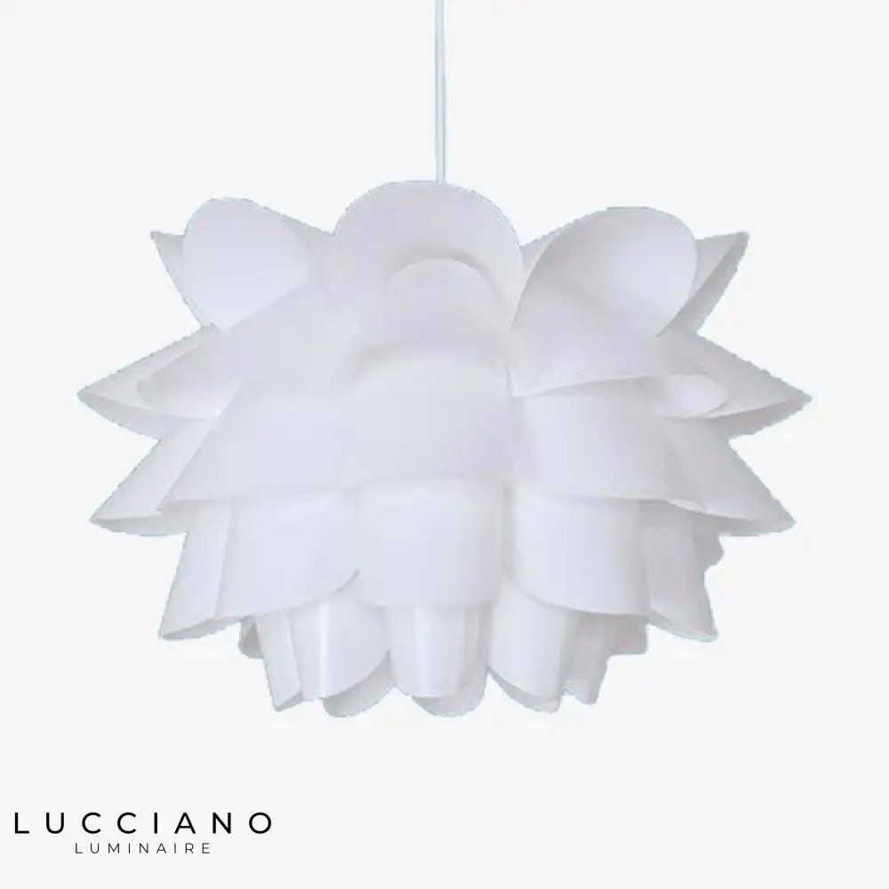 Suspension Led Fleur Blanche Chambre Luminaire