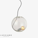 Suspension Led Globe En Verre Moderne Luminaire Chambre
