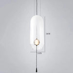 Suspension Led Loft Verre Coloré Design A - Blanc / Froide Luminaire Chambre