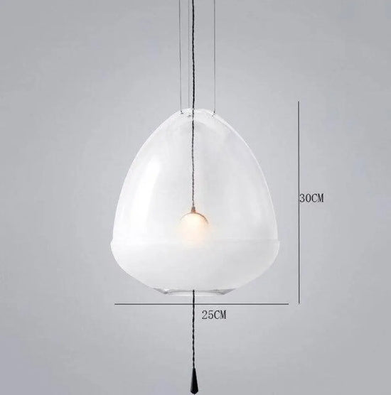 Suspension Led Loft Verre Coloré Design C - Blanc / Froide Luminaire Chambre