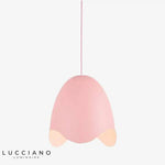 Suspension Led Macaron Œuf Ouvert Luminaire Chambre