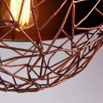 Suspension Led Métal Avec Ampoule Edison Luminaire Cuivre