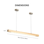 Suspension Led Moderne En Bois Hang Luminaire Chambre