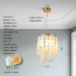 Suspension Led Moderne Loredi Nacrée Luminaire Chambre