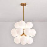 Suspension Led Multiballon Verre Coloré Luminaire Chambre