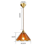Suspension Led Rétro En Verre Doré A / 4W Luminaire