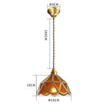 Suspension Led Rétro En Verre Doré D / 4W Luminaire