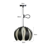 Suspension Led Ronah Abat-Jour Coloré Noir - 30Cm Luminaire Chambre