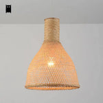 Suspension Led Rotin Beige Arrondie Luminaire Chambre