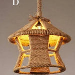 Suspension Led Rustique Cordage Variantes D Luminaire Chambre