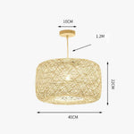 Suspension Led Tissu Couleur Country Luminaire Chambre