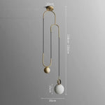 Suspension Métal Doré Led Shadow Luminaire Chambre