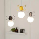 Suspension Métal Noeud Design Luminaire Chambre