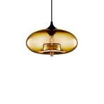 Suspension Ovale Verre Ball Luminaire Chambre