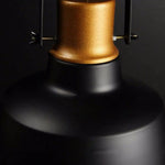 Suspension Rétro Alu Noir Et Or Luminaire Chambre