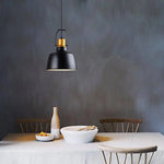 Suspension Rétro Alu Noir Et Or Luminaire Chambre