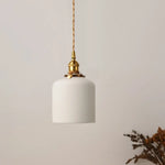 Suspension Rétro Céramique Blanche Letten C Luminaire Chambre