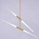 Suspension Tube Doré Chic 4 Lampes Luminaire Chambre
