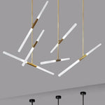 Suspension Tube Doré Chic Luminaire Chambre