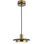 Suspension Verre Et Marbre Line Luminaire Chambre