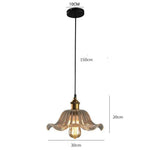 Suspension Vintage Verre Et Or Luminaire Doré