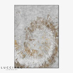 Tapis Vintage Tornade Dorée Grise B / 100 X 150Cm Luminaire Doré