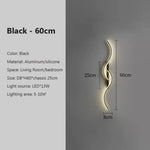 Voici La Transformation: Applique Murale Led Élégante Design Noir 60Cm / Blanc Froid-Pas De Rc