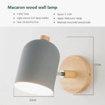 Voici La Transformation Du Titre: Applique Murale Nordique Bois Chic Lumineux Minimaliste Chambre